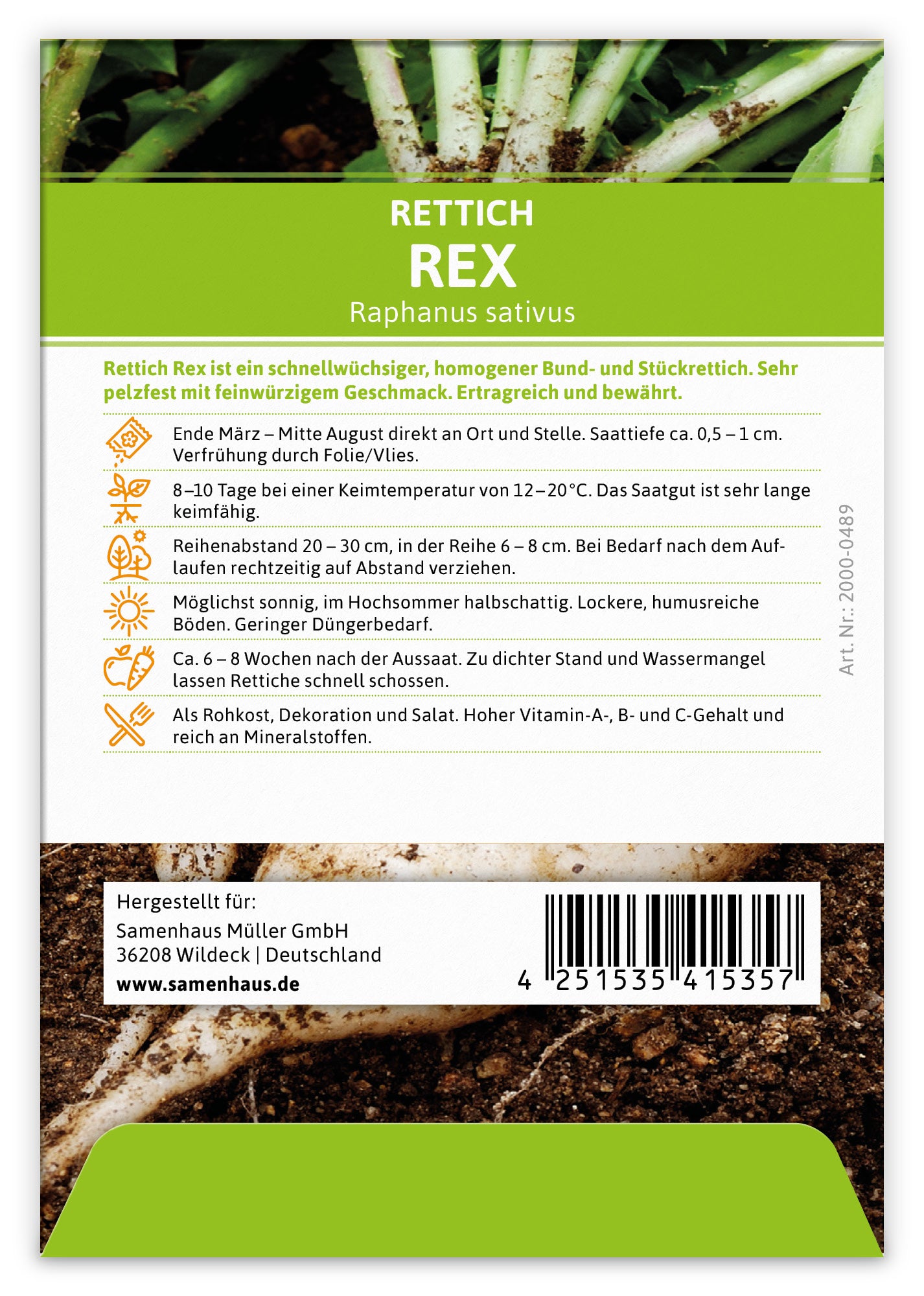  Rettich Rex (100 Stück)