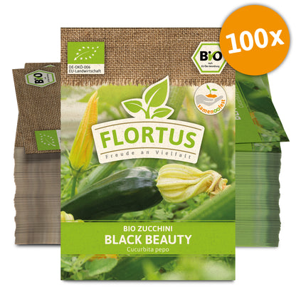  BIO Zucchini Black Beauty (100 Stück)