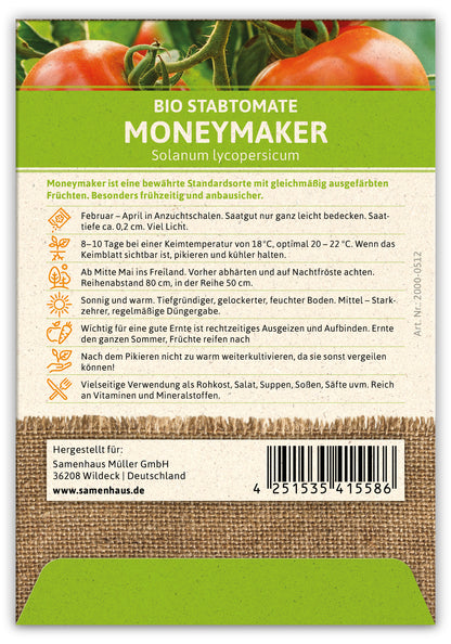 BIO Tomate Moneymaker (100 Stück)