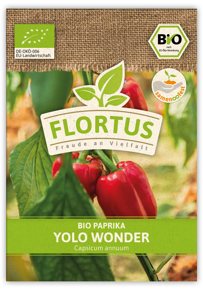  BIO Paprika Yolo Wonder (100 Stück)