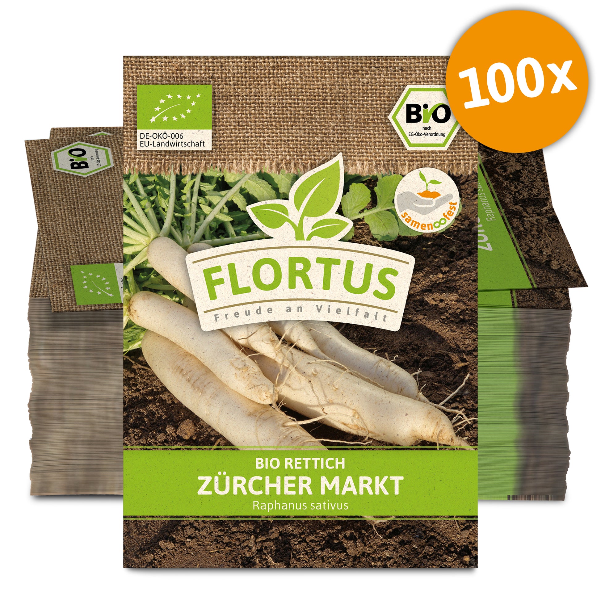  BIO Rettich Zürcher Markt (100 Stück)