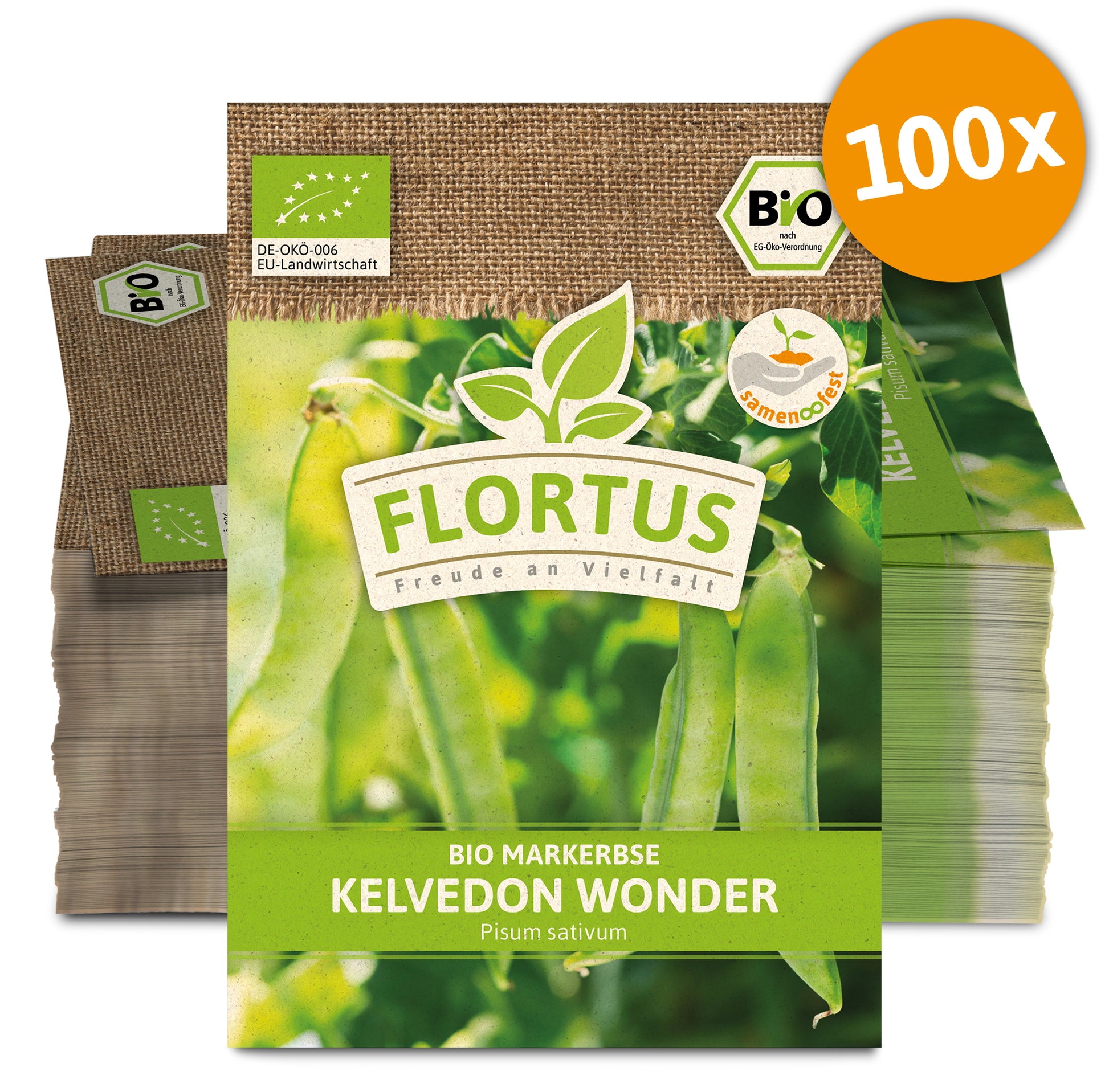  BIO Markerbse Kelvedon Wonder (100 Stück)