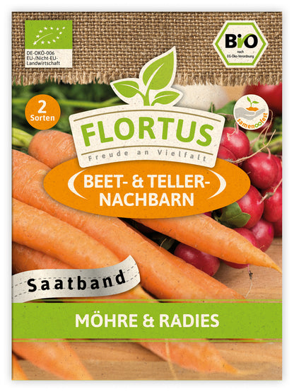  BIO Möhre & Radies (Saatband)