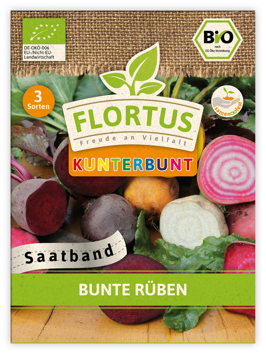  BIO Bunte Rüben (Saatband)
