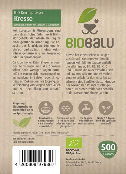  BIO Keimsprossen Kresse (500 G)