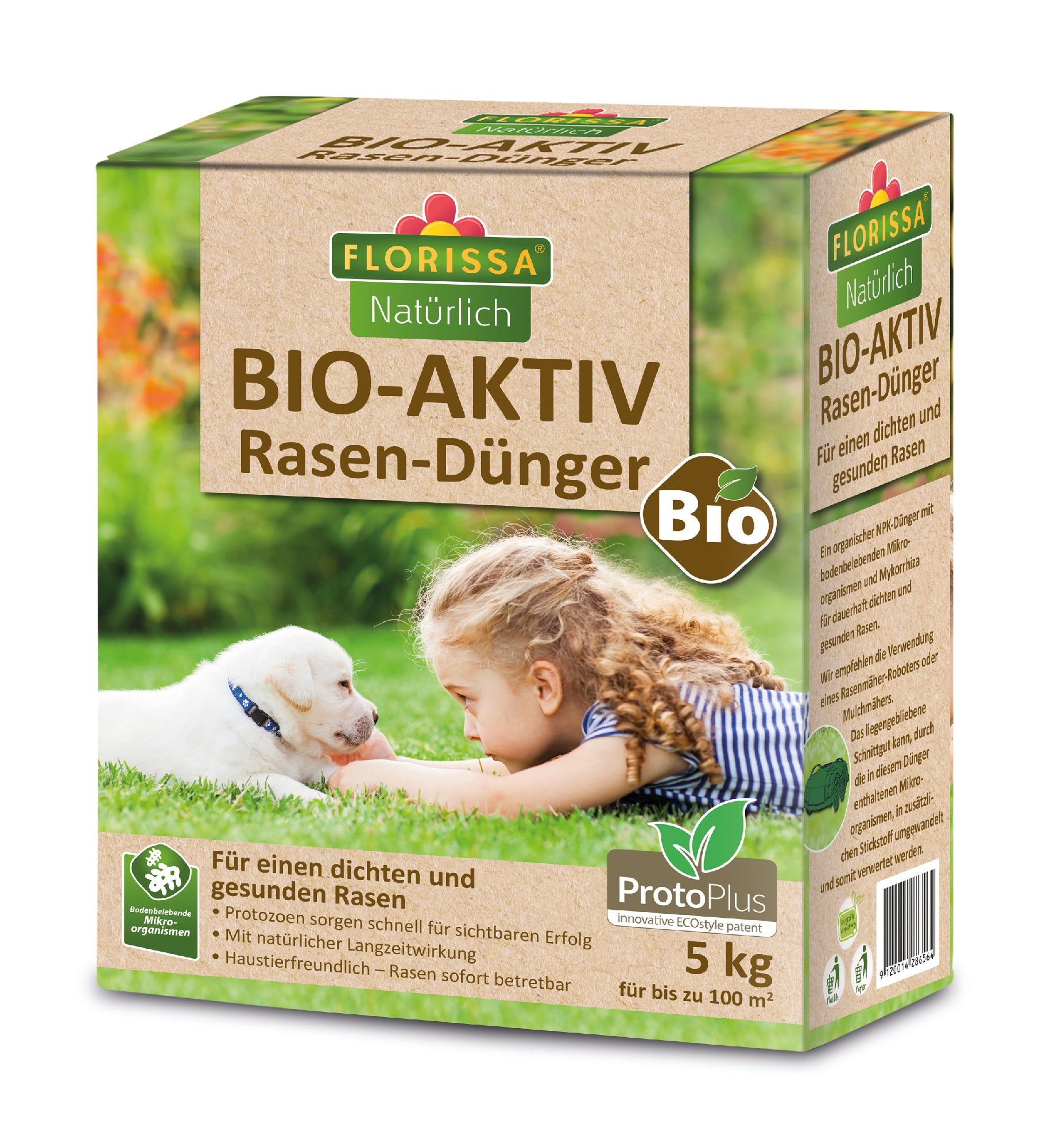  BIO BIO-AKTIV Rasen-Dünger Mit ProtoPlus (5 Kg)
