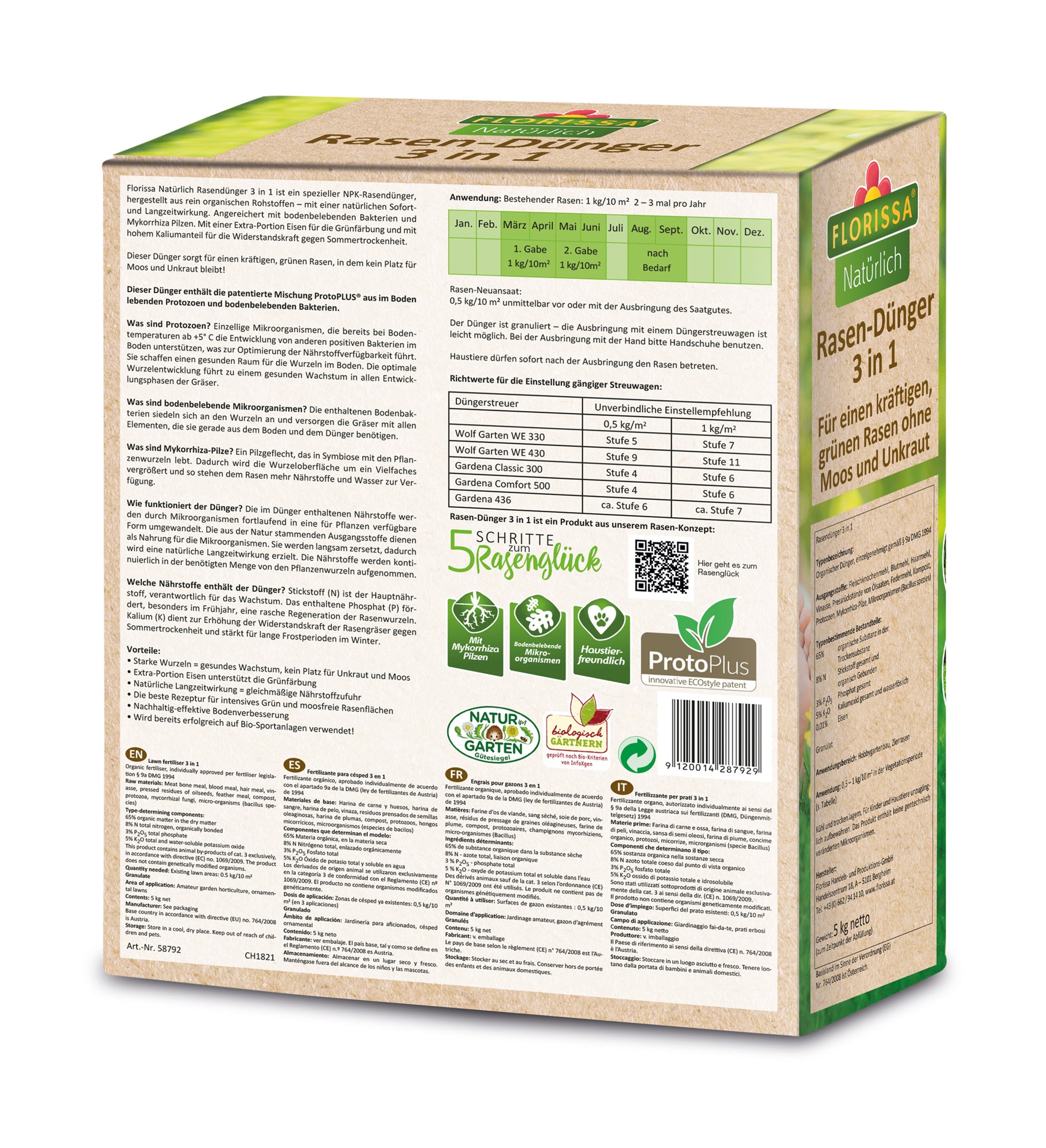  BIO Proto Plus Rasendünger "3 In 1" (5 Kg)