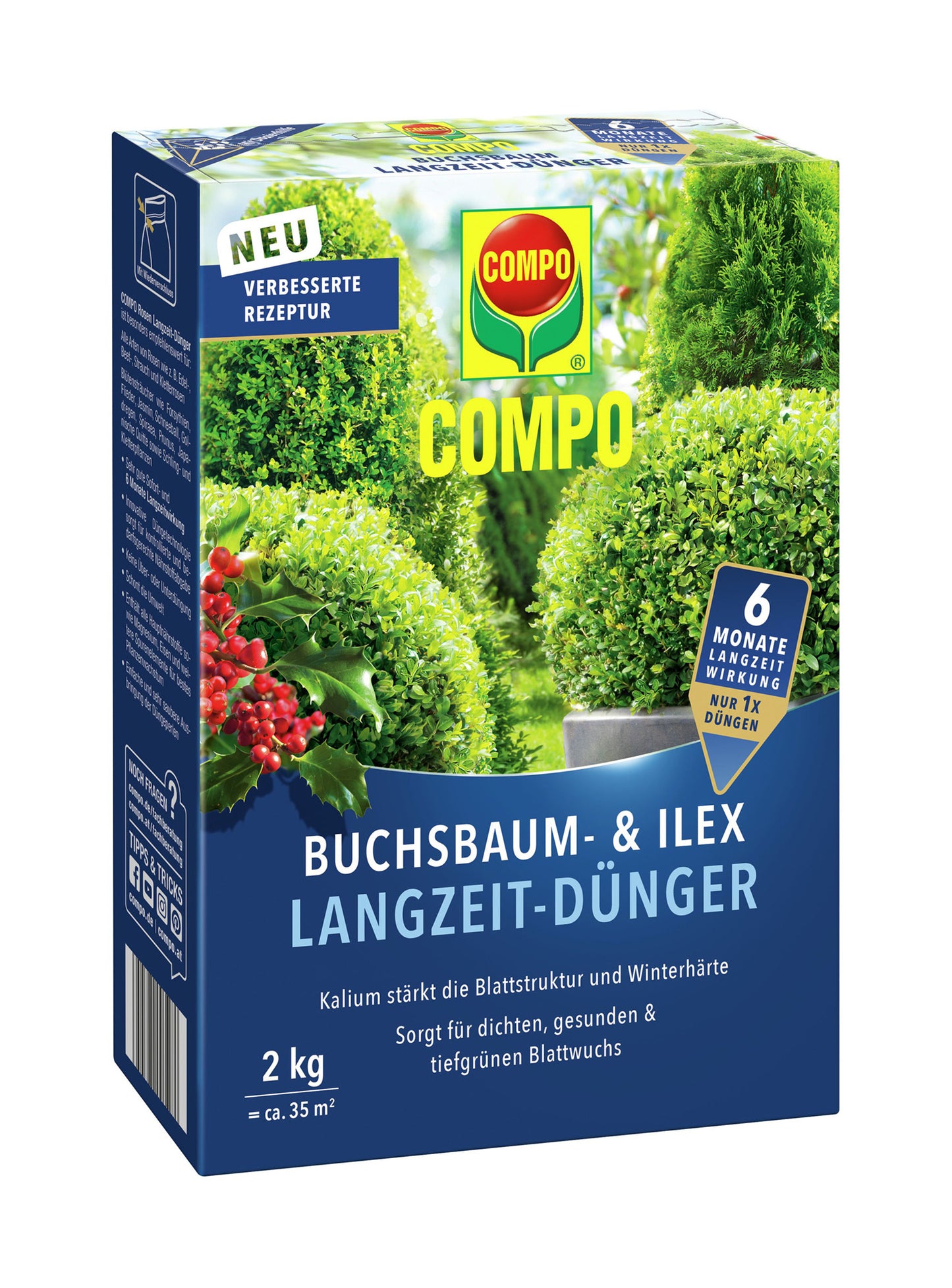Compo Buchsbaum- Und Ilex Langzeit-Dünger (2 Kg)