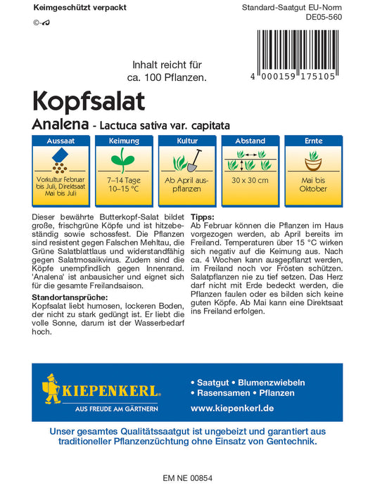  Kopfsalat Analena [MHD 01/2026]