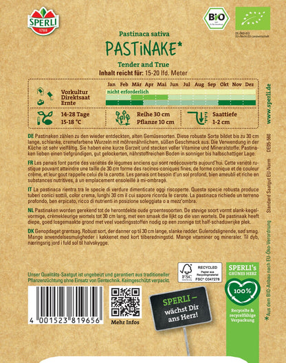  Pastinake Tender And True