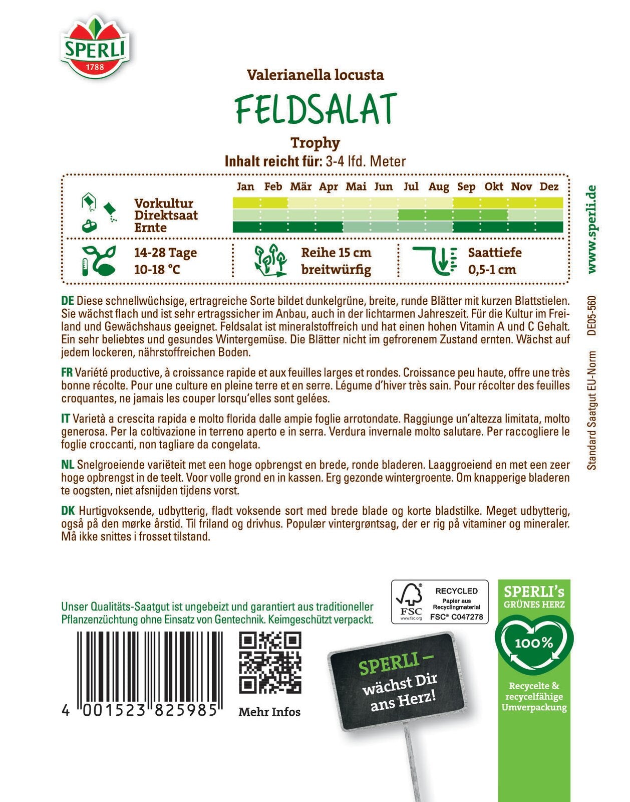  Feldsalat Trophy