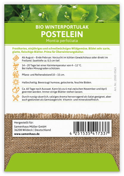  BIO Winterportulak Postelein