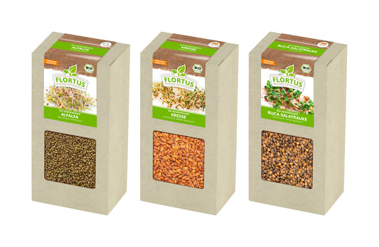  BIO Keimsprossen Set "Einsteiger" Mit 3 Sorten (600 G)