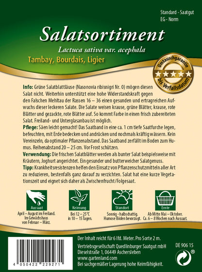  Salatsortiment Blattlausres (Saatband)