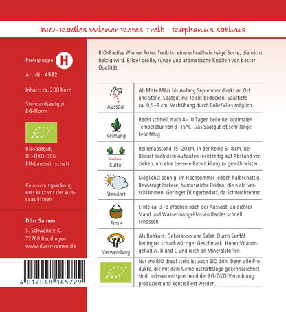  BIO Radies Wiener Rotes Weib