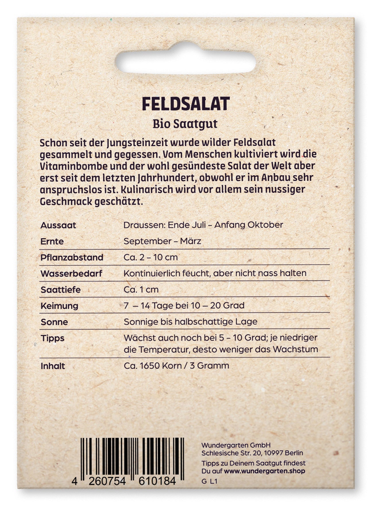  BIO Feldsalat