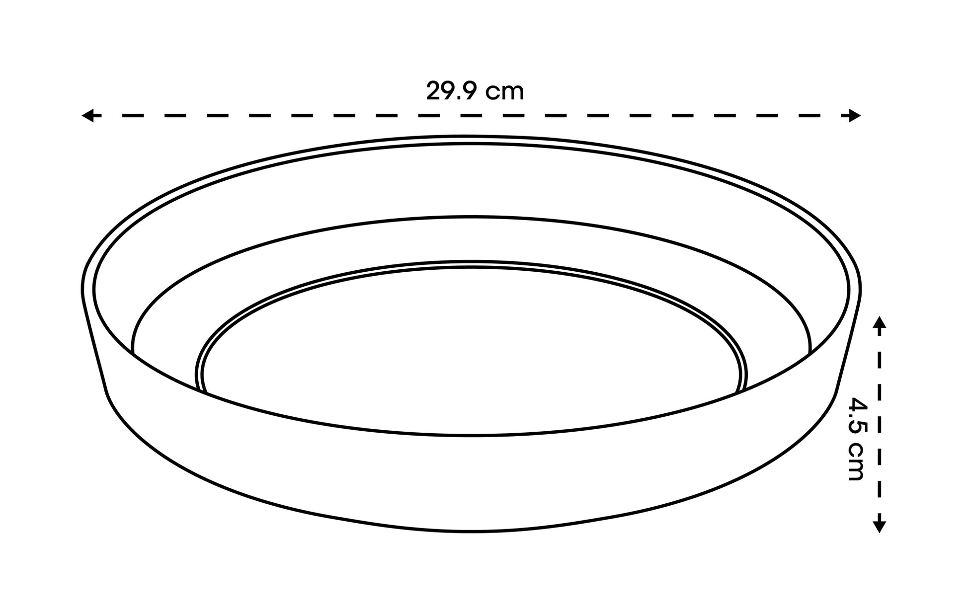  Untersetzer 29,9 Cm Für 40 Cm Blumentopf Rund Anthrazit