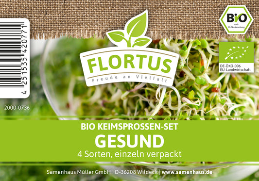  BIO Keimsprossen Set Gesund (4 Sorten)