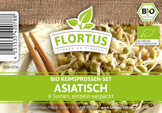  BIO Keimsprossen Set Asiatisch (6 Sorten)