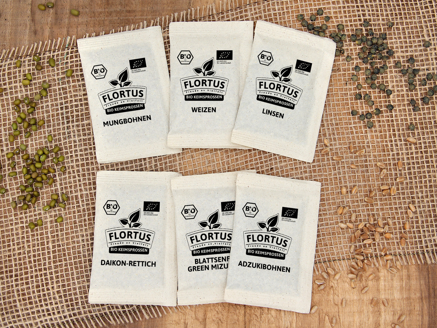  BIO Keimsprossen Set Asiatisch (6 Sorten)