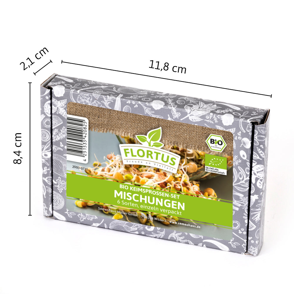  BIO Keimsprossen Set Mischungen (6 Sorten)
