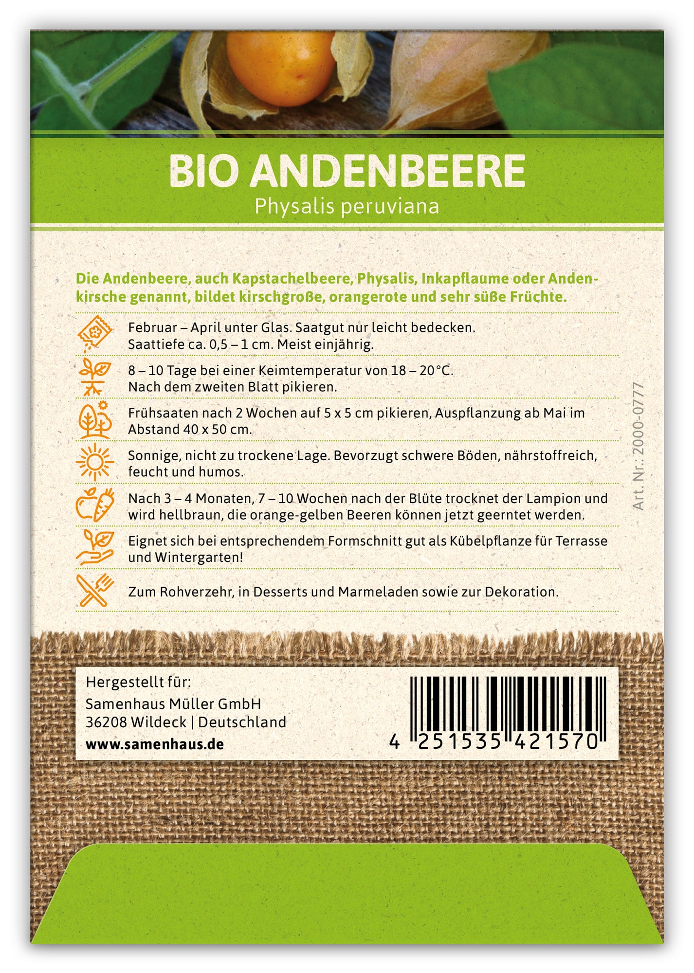  BIO Andenbeere