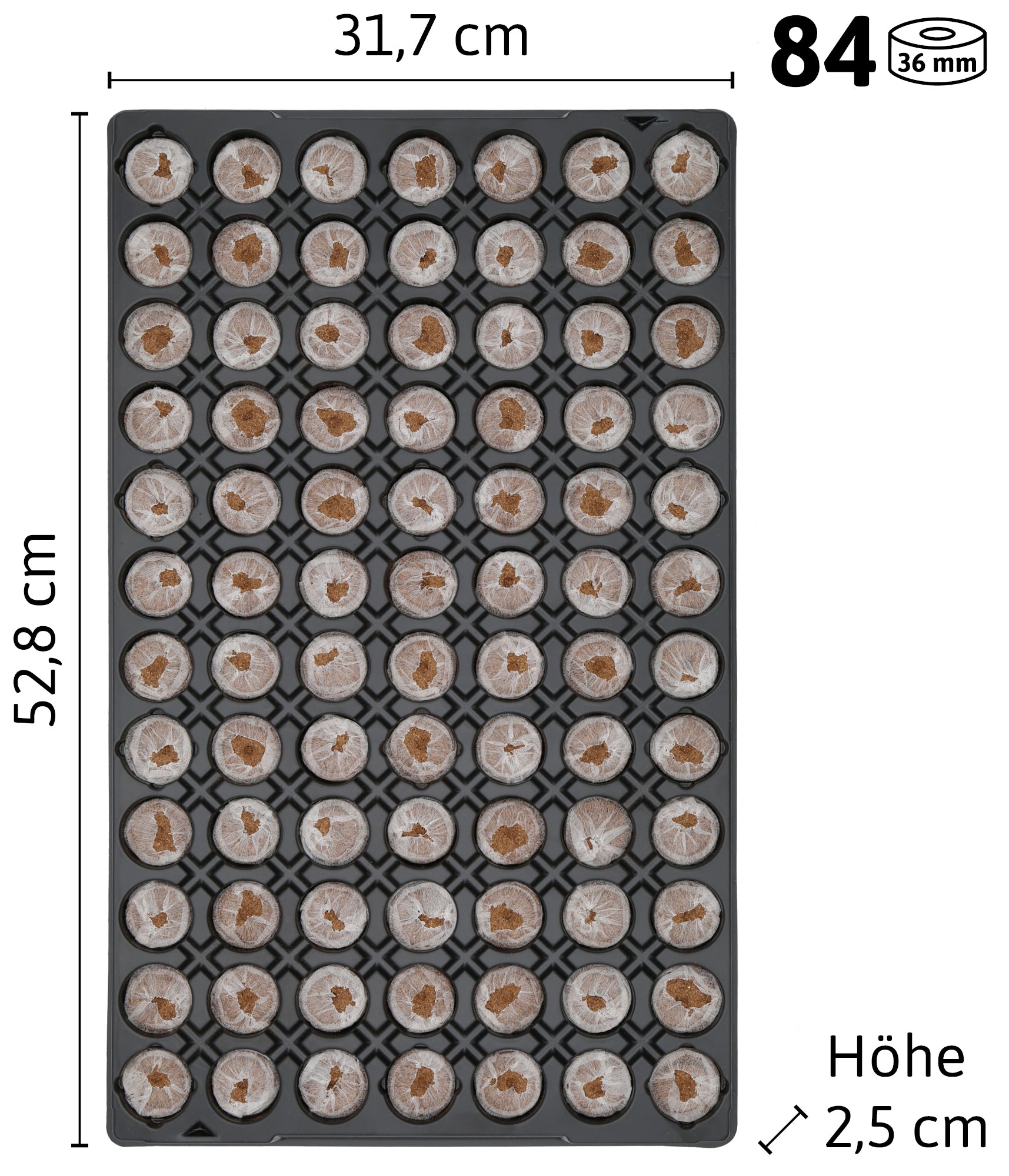  Quelltöpfe Im Tray (84 Stück)