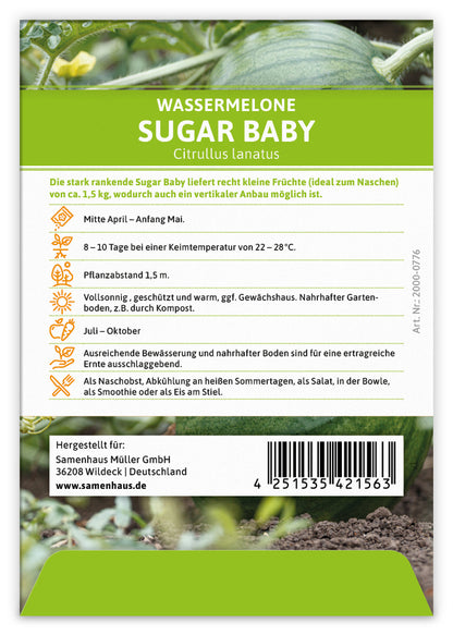  Wassermelone Sugar Baby (100 Tütchen)