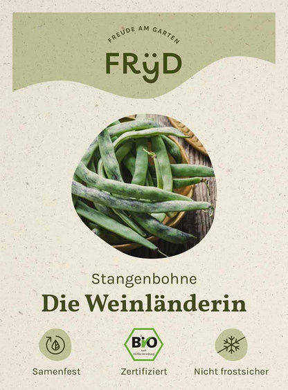  Fryd BIO Stangenbohne Die Weinländerin