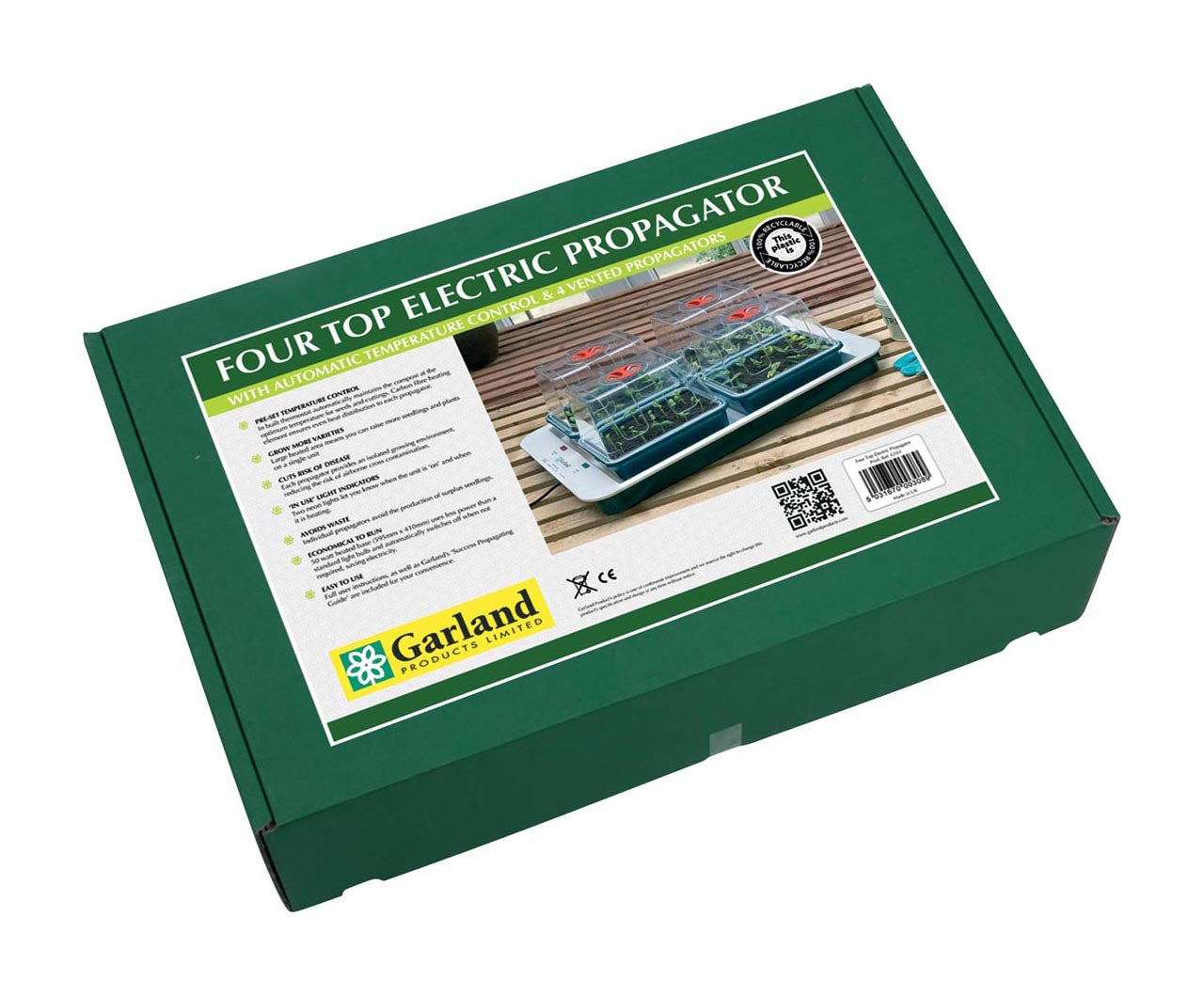  59 X 41 X 20 Cm Elektrisches Zimmergewächshaus 4 Top (4 Stück) Mit EU-Stecker