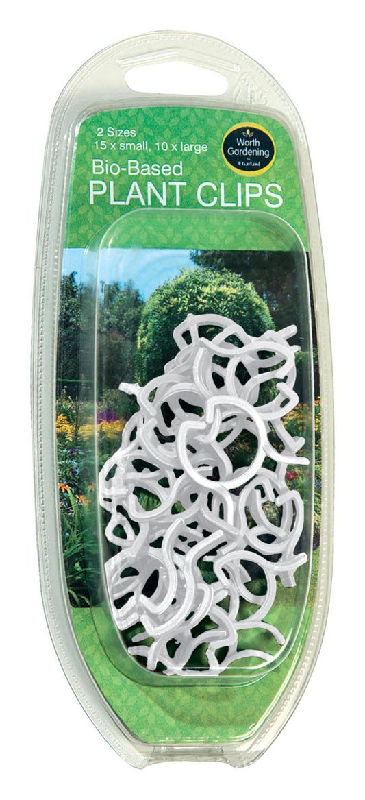  25 Stück Biobasierte Pflanzenklammern (2 Größen)