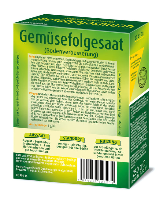  Gemüsefolgesaat (250 G)