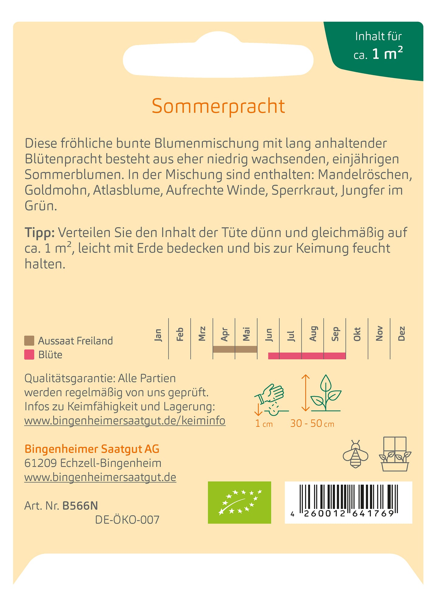  BIO Sommerpracht - Sommerblumenmischung