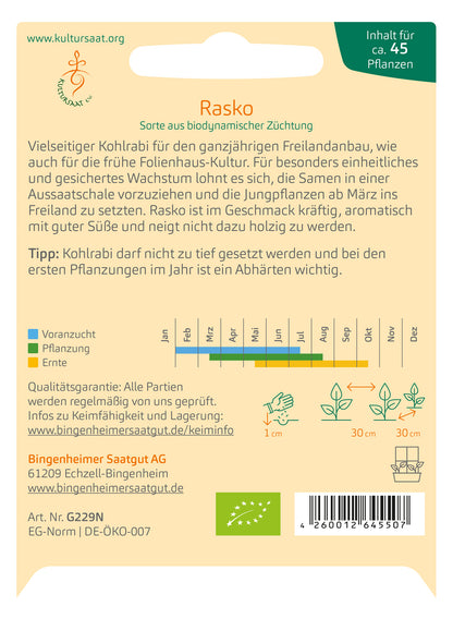  BIO Kohlrabi Rasko