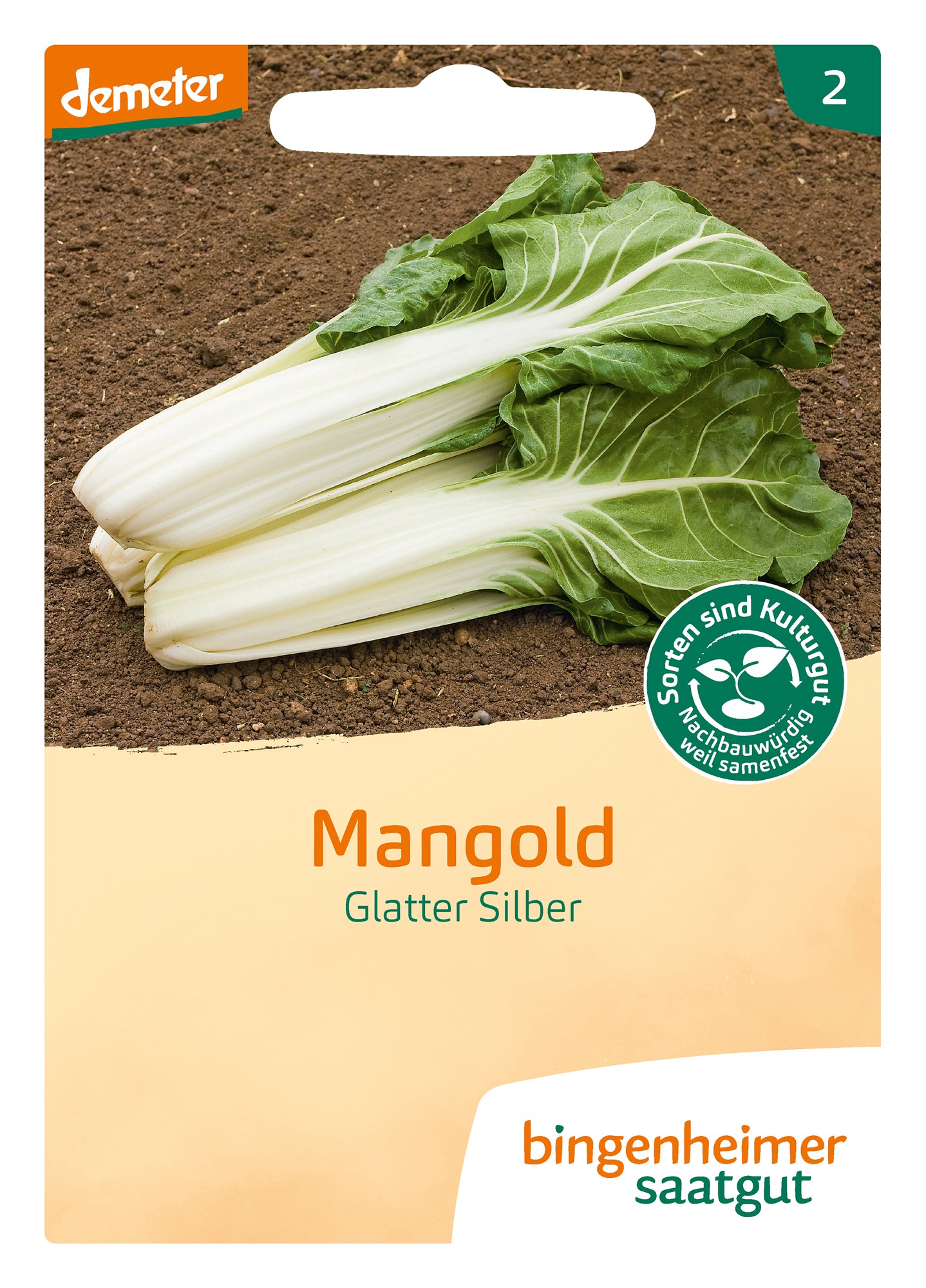  BIO Mangold Glatter Silber