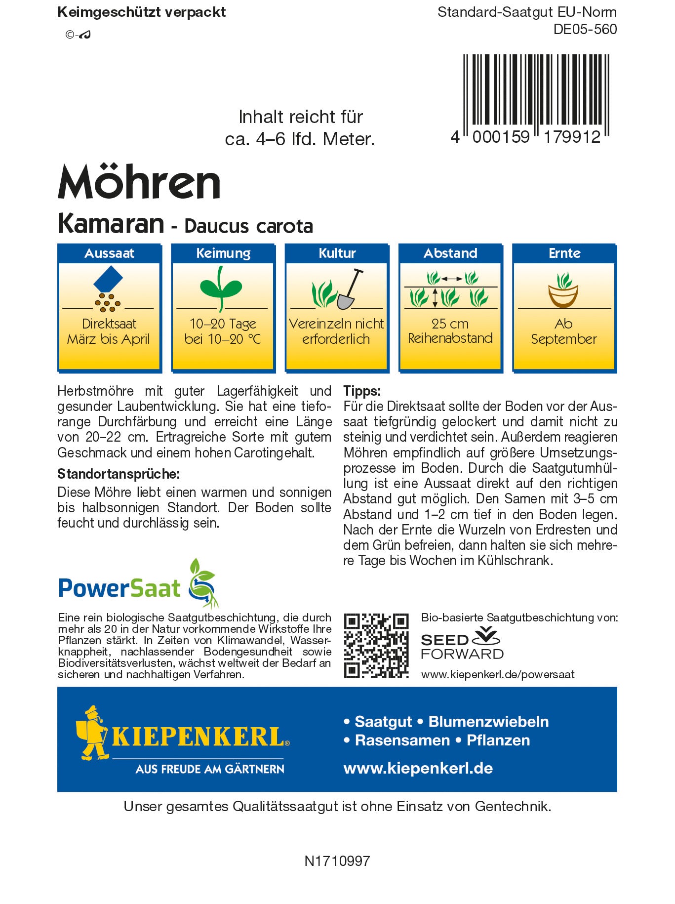  Möhre Kamaran F1 PowerSaat [MHD 01/2026]