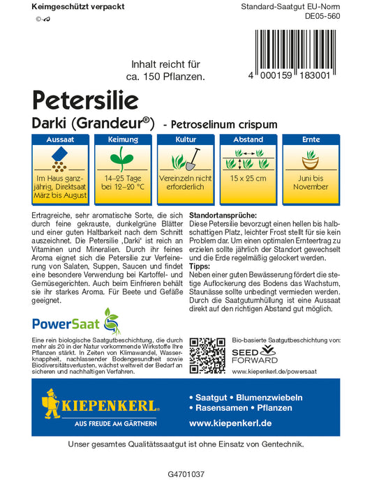  Petersilie Darki ("Grandeur") PowerSaat [MHD 01/2026]