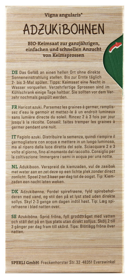  BIO Keimsprossen-Saat Adzukibohne [MHD 01/2026]