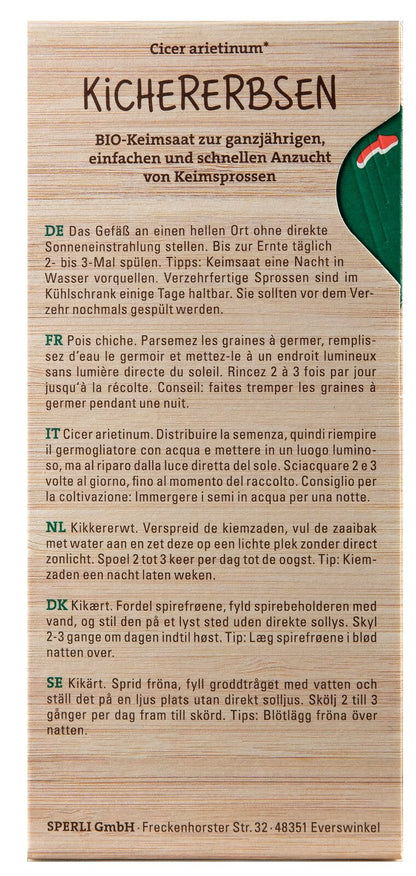  BIO Keimsprossen-Saat Kichererbse [MHD 01/2026]