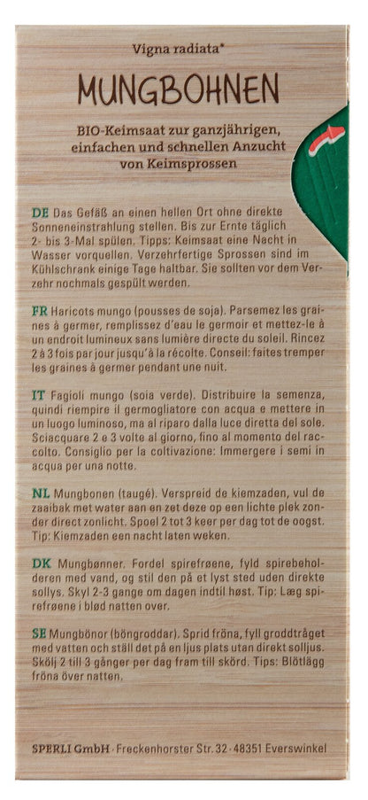  BIO Keimsprossen-Saat Mungbohnen