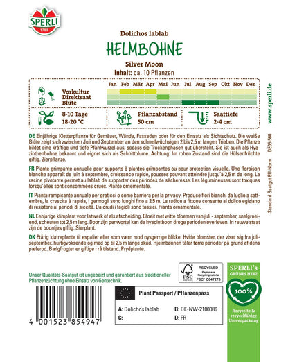  Helmbohne Silver Moon