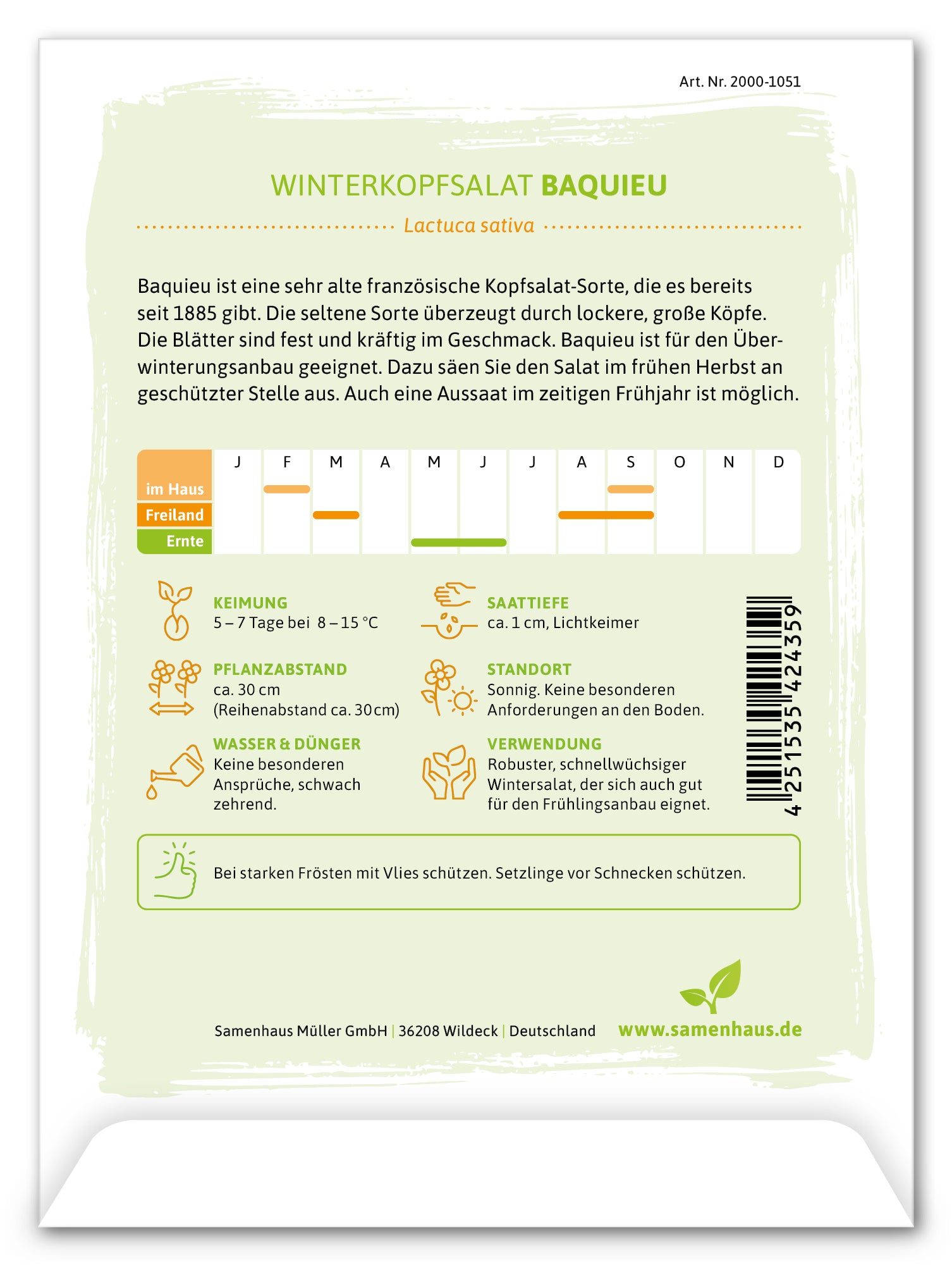  Winterkopfsalat Baquieu