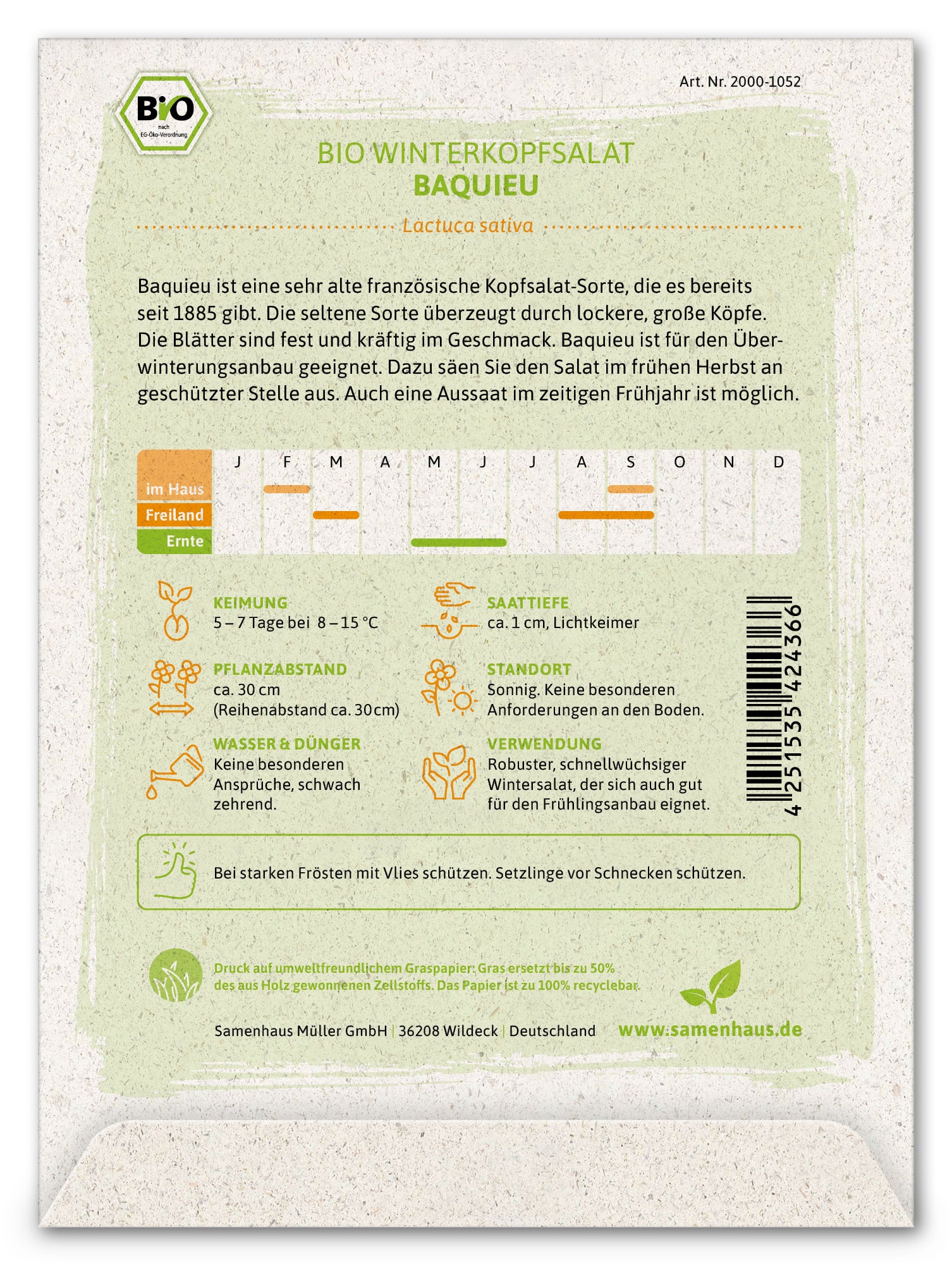  BIO Winterkopfsalat Baquieu