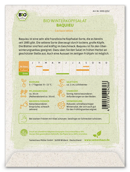  BIO Winterkopfsalat Baquieu