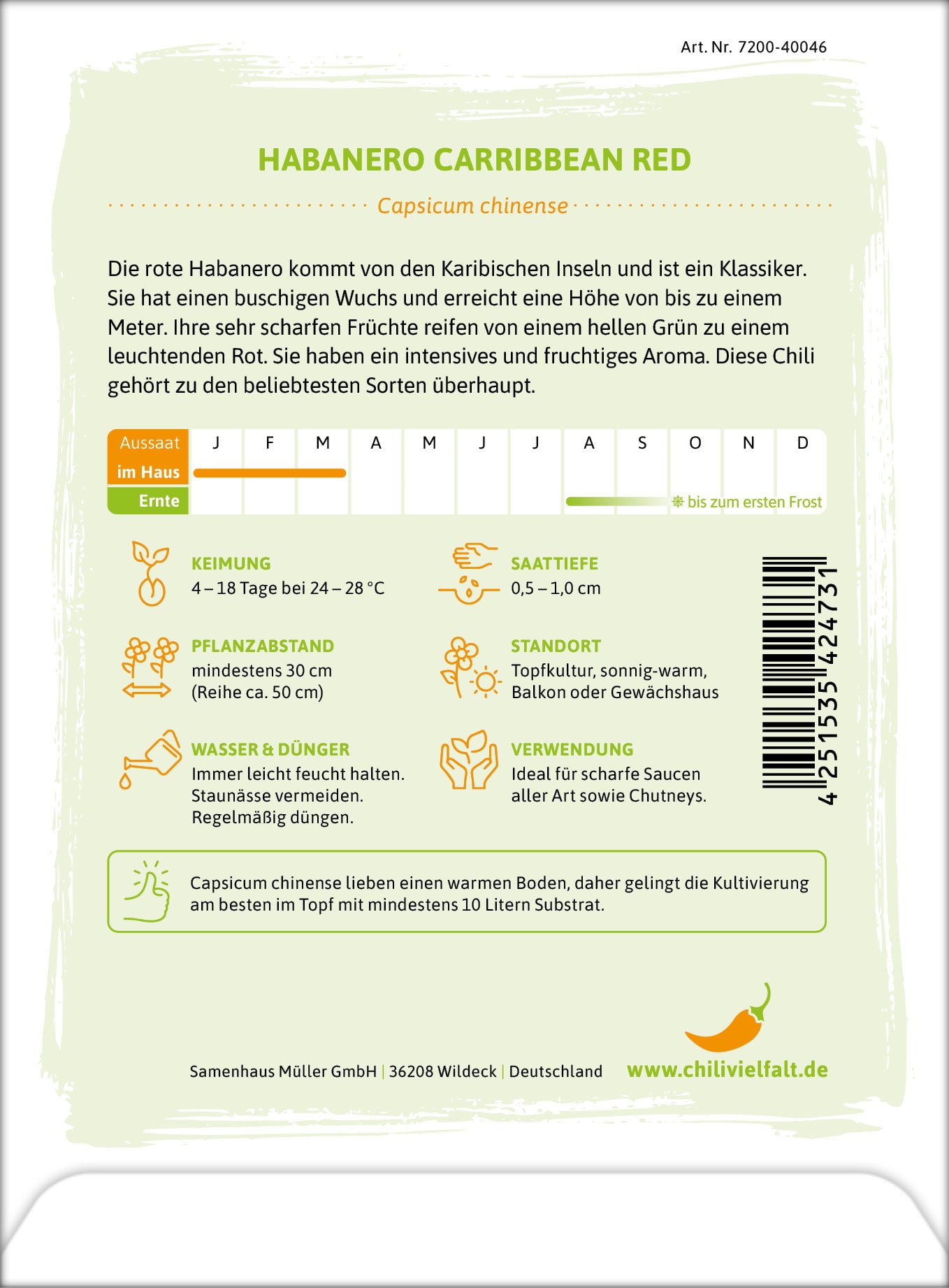  Chili Habanero Carribbean Red