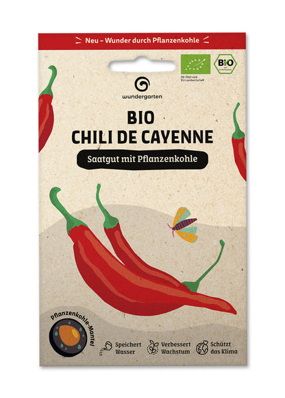  BIO Saatgut Mit Pflanzenkohle-Mantel Chili De Cayenne