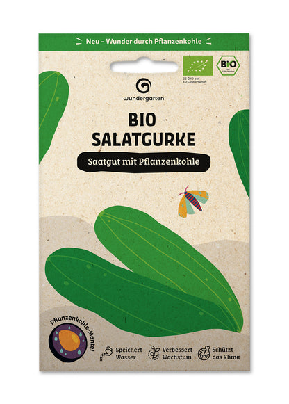  BIO Saatgut Mit Pflanzenkohle-Mantel Salatgurke