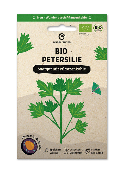  BIO Saatgut Mit Pflanzenkohle-Mantel Petersilie