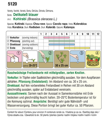  BIO Kohlrabi Delikateß Blau [MHD 12/2025]
