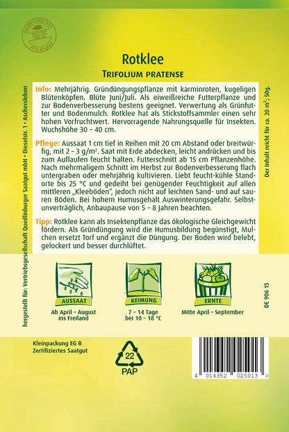  Rotklee Mehrjährig (50 G)